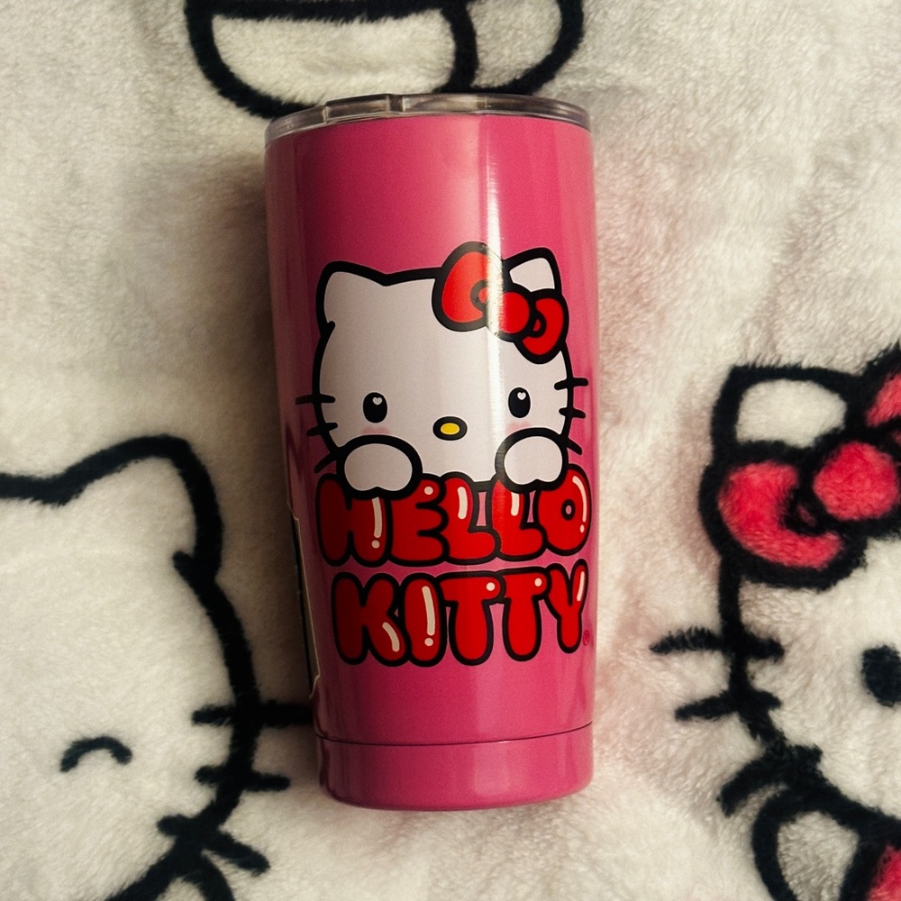 Sanrio Hello Kitty Pink Coffee Travel Tumbler Cup!